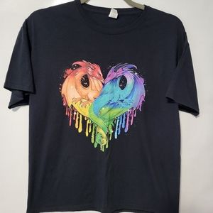 Rainbow Dragon Shirt Size XL.
